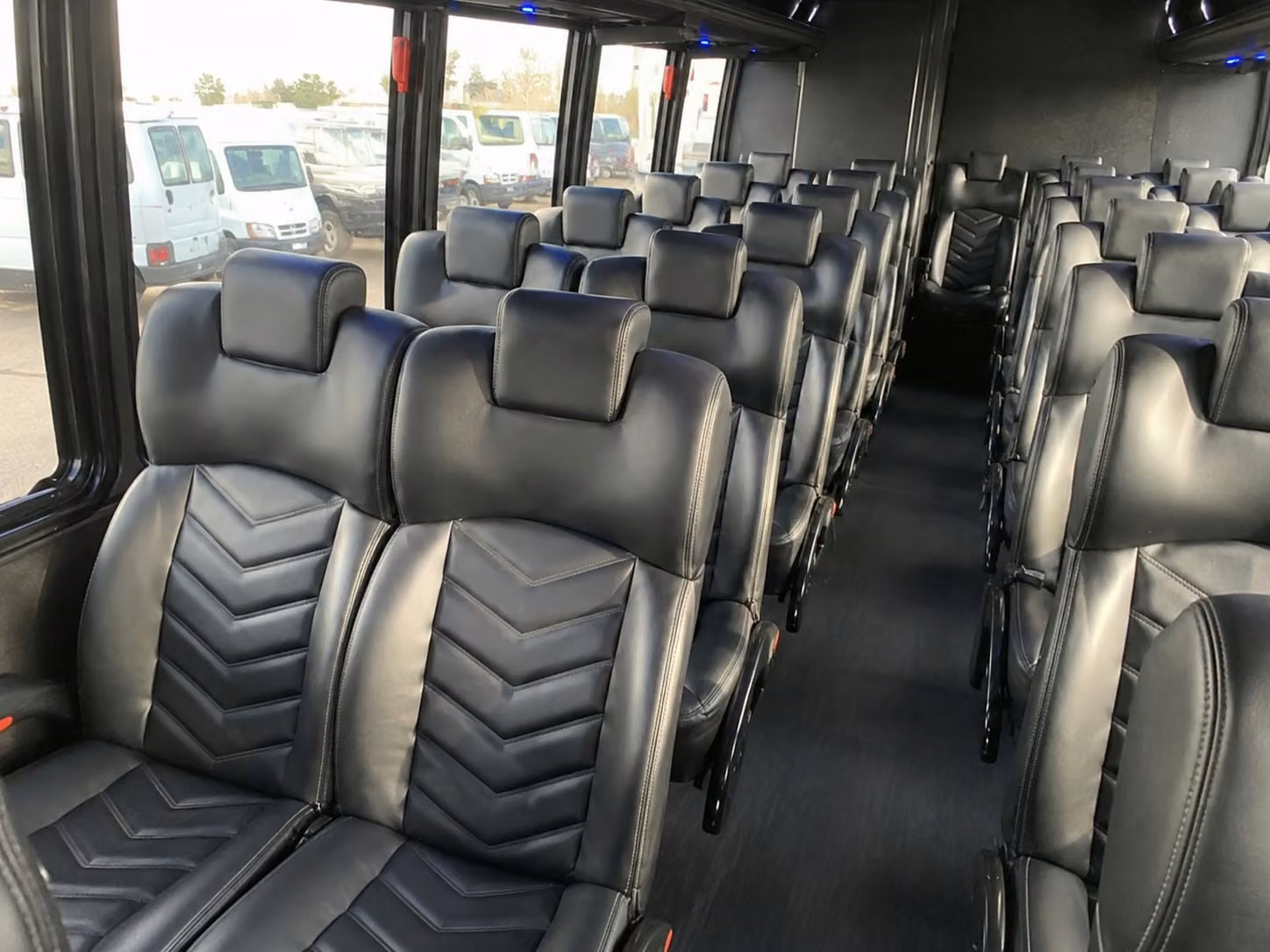 18 passenger minibus interior