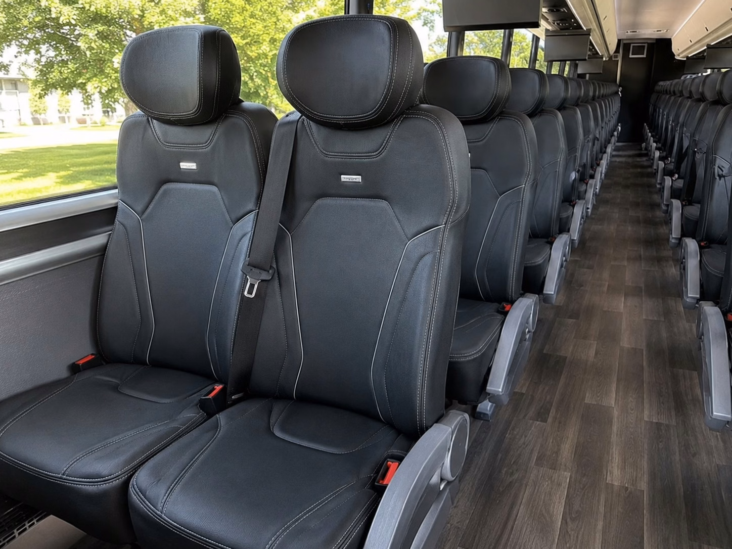 centennial charter bus interior gallery