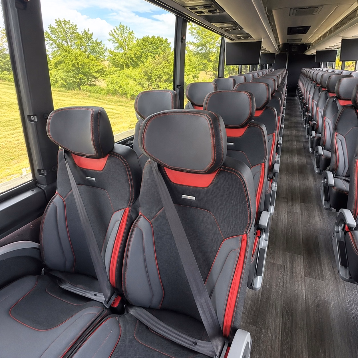 centennial charter bus interior