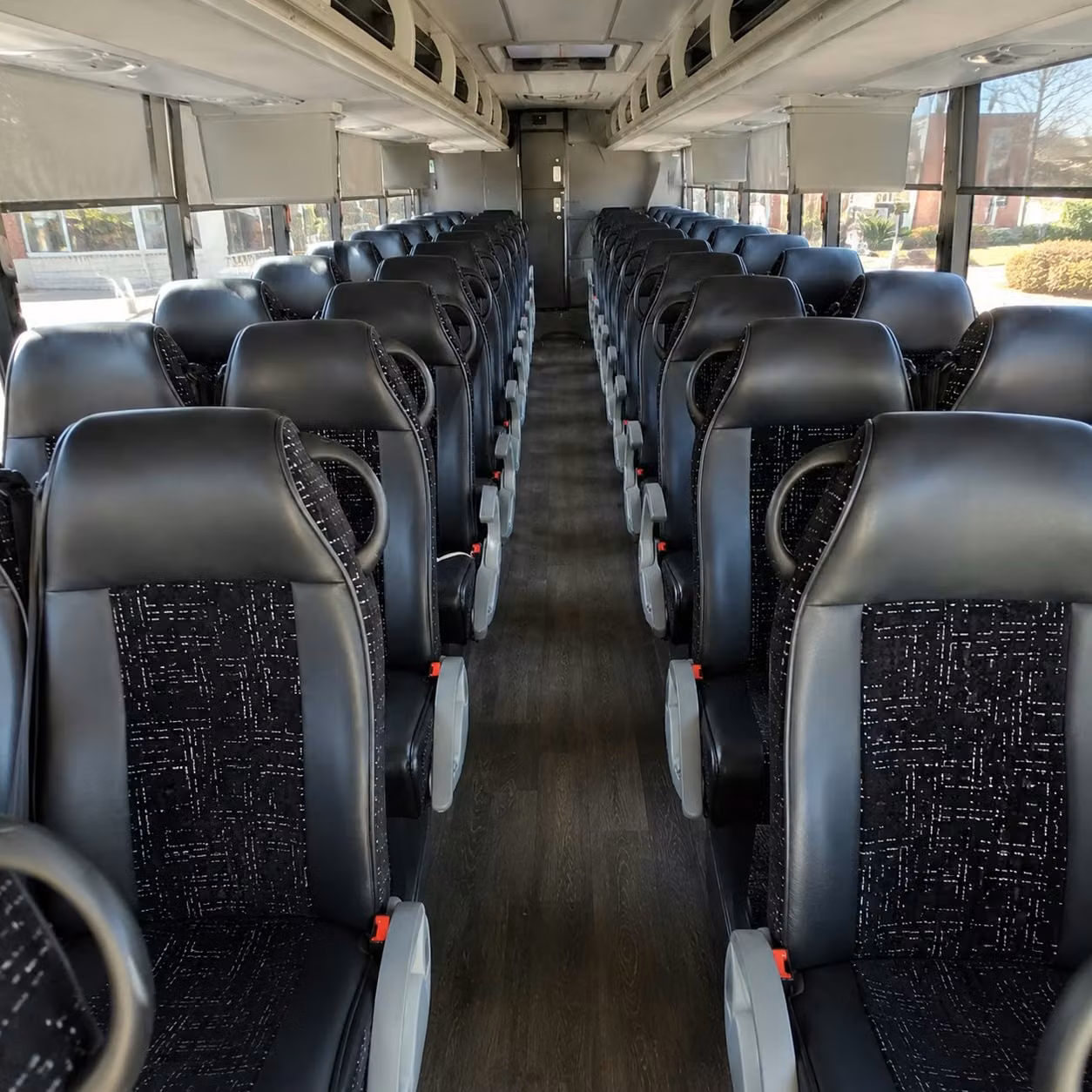centennial charter bus rental interior